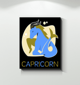 Capricorn Wrapped Canvas 8x10 | Zodiac Series 4 - Beyond T-shirts